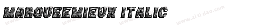 MarqueeMieux Italic字体转换